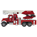 bruder mack granite fire department ladder truck red white with pump extra photo 1