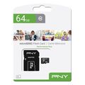 pny performance plus 64gb microsdxc memory card c10 adapter psdu64g10ppl ge extra photo 1