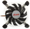 akasa ak cc7122bp01 low profile cpu cooler for intel lga775 lga115x 74mm pwm fan extra photo 1