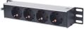 intellinet 714020 10 1u rackmount 4 way power strip german type extra photo 1