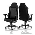 noblechairs hero real leather gaming chair black black extra photo 1