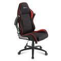 sharkoon elbrus 1 gaming chair black red extra photo 1