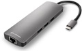 sharkoon usb 30 type c combo adapter dark grey extra photo 1