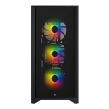 case corsair 4000x icue rgb tempered glass mid tower atx black extra photo 1