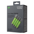 fortistis mpatarion power bank 2in1 x411 4 rechargeable batteries r6 aa 2600ma gp extra photo 5