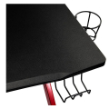 nitro concepts d12 gaming desk black red extra photo 6