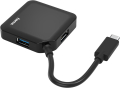 hama 200112 usb c hub 4 ports usb 32 gen 1 5 gbit s black extra photo 1