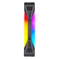 corsair icue ql140 rgb 140mm pwm dual fan kit with lighting node core extra photo 5