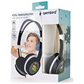 gembird mhp jr bk kids headphones with volume limiter black extra photo 1