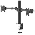 hama 118494 monitor holder 2 monitors height adjustable swivel tilt 13 35 extra photo 1