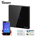 sonoff t3eu1c tx 1 channel touch light switch wi fi black extra photo 2