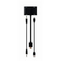 gembird a hdmim hdmifvgaf 01 hdmi male to hdmi female vga female audio adapter cable black extra photo 3
