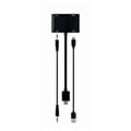 gembird a hdmim hdmifvgaf 01 hdmi male to hdmi female vga female audio adapter cable black extra photo 3