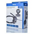 hama 139998 web cam and headphones with microphone hama hs p150 black extra photo 2