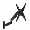 maclean mc 784tv bracket for tv or monitor gas spring 2 arms height adjustable 32 55 black extra photo 3