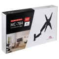 maclean mc 784tv bracket for tv or monitor gas spring 2 arms height adjustable 32 55 black extra photo 5