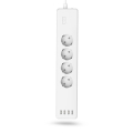 hama 176574 wlan socket strip 4 way without hub individually switchable 4 port usb extra photo 1