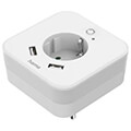 hama 223498 led night light with socket 2 usb outputs motion and light sensor extra photo 1