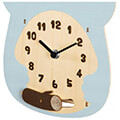 hama 186398 koala children s wall clock quiet wood extra photo 3