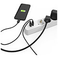 hama 223183 power strip 5 way usb a 17 w switch 14 m white extra photo 4