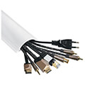 hama 220984 cable duct self adhesive semicircular 100 x 7 x 21 cm pvc white extra photo 3