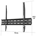 hama 220813 tv wall bracket rigid 191 cm 75 to 40 kg wall spacing 23 cm extra photo 2