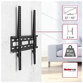 hama 220807 fix tv wall bracket 3 stars 165 cm 75 black extra photo 6