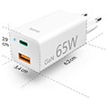 hama 200016 universal usb c notebook power supply unit gan power del pd 5 20v 65w extra photo 7
