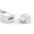 hama 223191 power strip 5 way w 17 w 2 way usb c adapter switch 14 m white extra photo 1