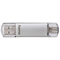 hama 181073 c laeta usb stick usb c usb 31 30 128 gb 40 mb s silver extra photo 2