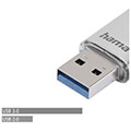 hama 181073 c laeta usb stick usb c usb 31 30 128 gb 40 mb s silver extra photo 5