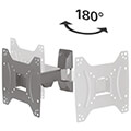 hama 220821 tv wall bracket swivel tilt 122 cm 48 up to 20 kg extra photo 2