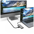hama 200110 usb c hub multiport 6 ports 2x usb a usb c hdmi sd micro sd extra photo 2