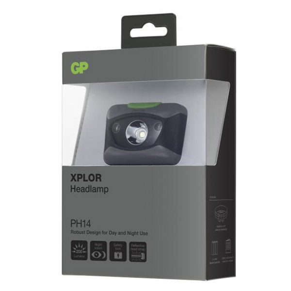 GP Headlamp With Light Ph14 Multi Purpose RED Light Night Vision 200 LM