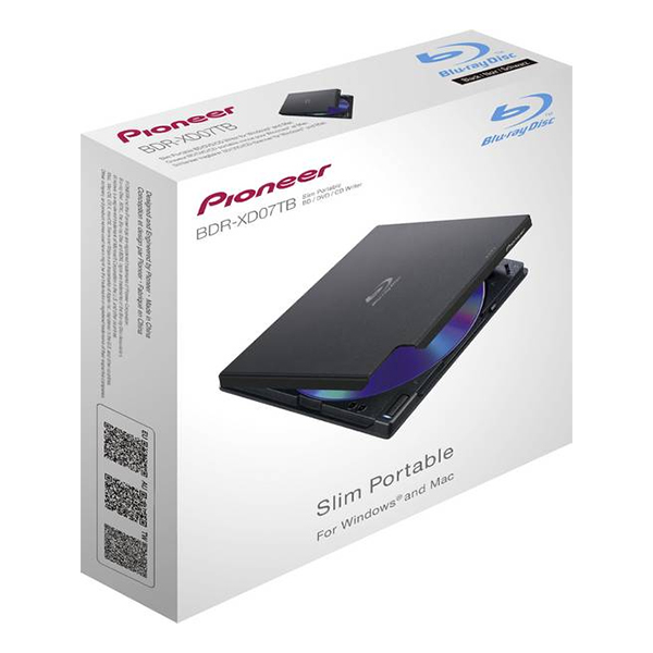 Pioneer External Bluray Recorder Bdrxd07tb USB Black Οπτικα μεσα