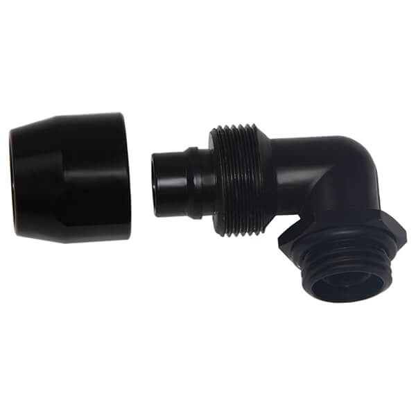Alphacool HF Compression Fitting TPV Metall - 90° Περιστρεφομενο 12,7/7 ...