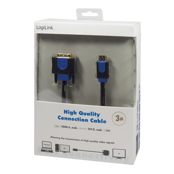 Câble NP0039A Cable Dvi LogiLink NP0039A Câble DVI Hdvi Dvi