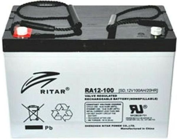 Ritar Lead Acid Battery (ra12-100s) AGM 12V / 100 AH - 306.5 / 168.5 ...