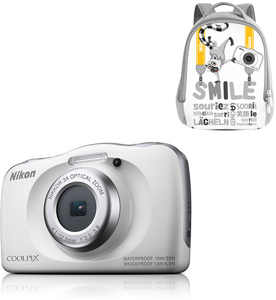 Nikon Coolpix W150 White With Backpack Ψηφιακες φωτογραφικες μηχανες