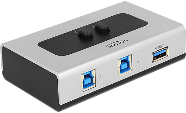 Delock Usb Switch Delock 87667 Switch USB 3.0 2 Port Manual Bidirectional - Kvm switch ...