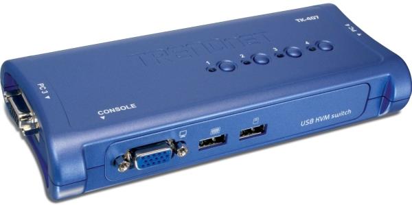 SWITCH KVM DE 8 PUERTOS USB TRENDNET TK-803R CON OCHO SET DE CABLES