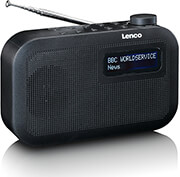 lenco pdr 016bk portable dab fm radio with bluetooth black