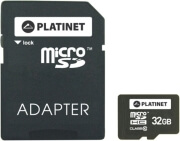 platinet pmmsd3210 32gb micro sdhc class 10 adapter sd photo