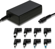 qoltec 51563 universal notebook adapter 65w 8 plugs photo