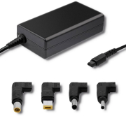 qoltec 51761 power adapter designed for lenovo 65w 4 plugs power cable photo