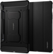 spigen rugged armor pro case for samsung tab s7 110 t870 t875 black photo