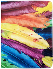 universal tablet case colour feather 7 8 photo