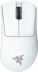 razer deathadder v3 pro white 64g wireless gaming mouse ergonomic 90 hours battery 30k dpi photo