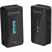 boya by xm6 s1 24 ghz wireless mic system 35mm for camera phone laptop 1 transmitter photo