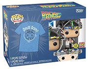 fpptee adult back to the future doc with helmet glows in the dark vinyl figure t shirt m photo